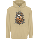 Steampunk Lion Mens 80% Cotton Hoodie Sand