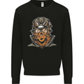 Steampunk Lion Mens Sweatshirt Jumper Black