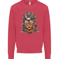 Steampunk Lion Mens Sweatshirt Jumper Heliconia
