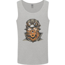 Steampunk Lion Mens Vest Tank Top Sports Grey