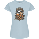 Steampunk Lion Womens Petite Cut T-Shirt Light Blue