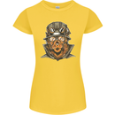 Steampunk Lion Womens Petite Cut T-Shirt Yellow
