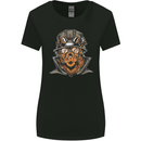 Steampunk Lion Womens Wider Cut T-Shirt Black