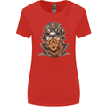 Steampunk Lion Womens Wider Cut T-Shirt Red