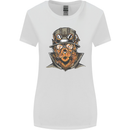 Steampunk Lion Womens Wider Cut T-Shirt White