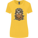 Steampunk Lion Womens Wider Cut T-Shirt Yellow