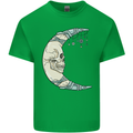 Steampunk Moon Skull Kids T-Shirt Childrens Irish Green