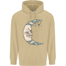 Steampunk Moon Skull Mens 80% Cotton Hoodie Sand