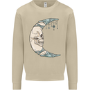 Steampunk Moon Skull Mens Sweatshirt Jumper Sand