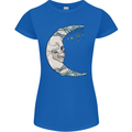 Steampunk Moon Skull Womens Petite Cut T-Shirt Royal Blue