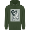 Steampunk Music Event Childrens Kids Hoodie Forest Green