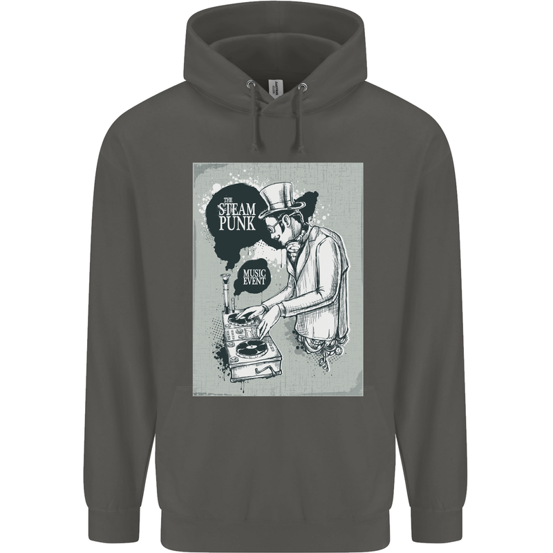 Steampunk Music Event Childrens Kids Hoodie Storm Grey