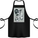 Steampunk Music Event Cotton Apron 100% Organic Black