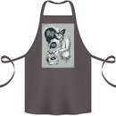 Steampunk Music Event Cotton Apron 100% Organic Dark Grey