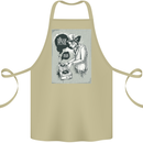 Steampunk Music Event Cotton Apron 100% Organic Khaki