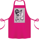 Steampunk Music Event Cotton Apron 100% Organic Pink