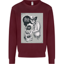 Steampunk Music Event Kids Sweatshirt Jumper Maroon