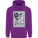 Steampunk Music Event Mens 80% Cotton Hoodie Purple