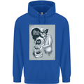 Steampunk Music Event Mens 80% Cotton Hoodie Royal Blue