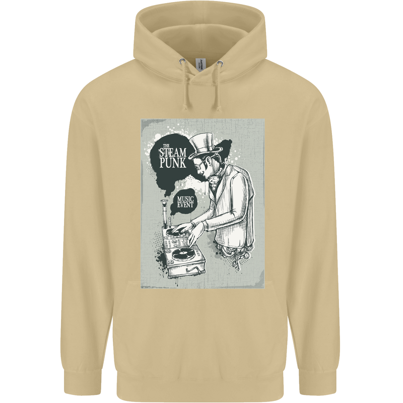 Steampunk Music Event Mens 80% Cotton Hoodie Sand