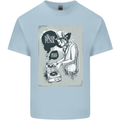 Steampunk Music Event Mens Cotton T-Shirt Tee Top Light Blue