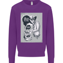 Steampunk Music Event Mens Sweatshirt Jumper Purple