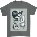 Steampunk Music Event Mens T-Shirt Cotton Gildan Charcoal