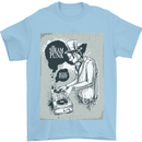 Steampunk Music Event Mens T-Shirt Cotton Gildan Light Blue