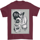 Steampunk Music Event Mens T-Shirt Cotton Gildan Maroon