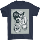 Steampunk Music Event Mens T-Shirt Cotton Gildan Navy Blue