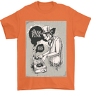 Steampunk Music Event Mens T-Shirt Cotton Gildan Orange