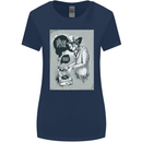 Steampunk Music Event Womens Wider Cut T-Shirt Navy Blue