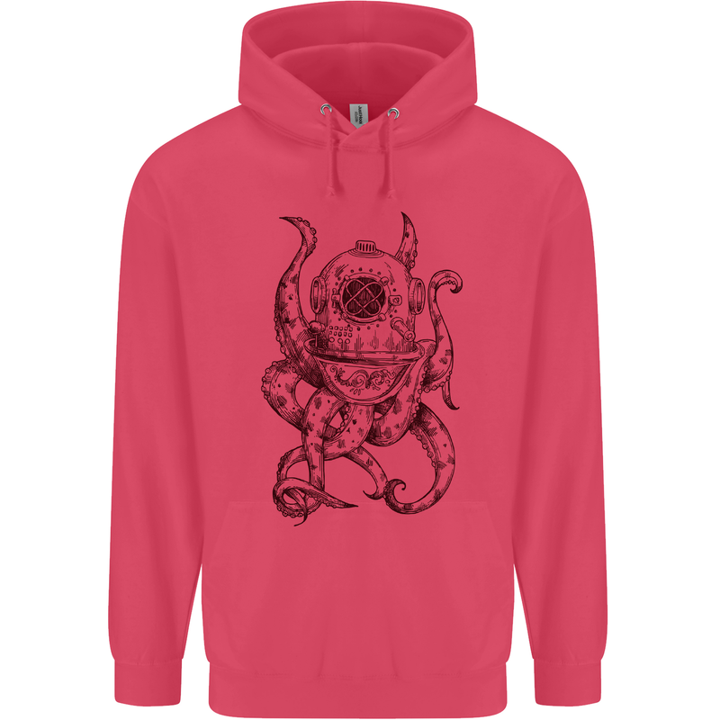 Steampunk Octopus Kraken Cthulhu Childrens Kids Hoodie Heliconia