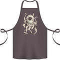 Steampunk Octopus Kraken Cthulhu Cotton Apron 100% Organic Dark Grey