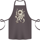 Steampunk Octopus Kraken Cthulhu Cotton Apron 100% Organic Dark Grey