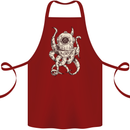 Steampunk Octopus Kraken Cthulhu Cotton Apron 100% Organic Maroon