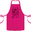 Steampunk Octopus Kraken Cthulhu Cotton Apron 100% Organic Pink