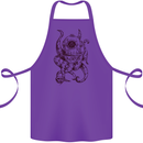 Steampunk Octopus Kraken Cthulhu Cotton Apron 100% Organic Purple