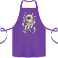 Steampunk Octopus Kraken Cthulhu Cotton Apron 100% Organic Purple