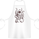 Steampunk Octopus Kraken Cthulhu Cotton Apron 100% Organic White