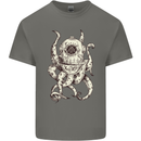 Steampunk Octopus Kraken Cthulhu Kids T-Shirt Childrens Charcoal