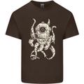 Steampunk Octopus Kraken Cthulhu Kids T-Shirt Childrens Chocolate