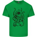 Steampunk Octopus Kraken Cthulhu Kids T-Shirt Childrens Irish Green