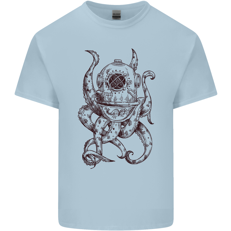 Steampunk Octopus Kraken Cthulhu Kids T-Shirt Childrens Light Blue