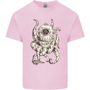 Steampunk Octopus Kraken Cthulhu Kids T-Shirt Childrens Light Pink