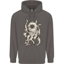 Steampunk Octopus Kraken Cthulhu Mens 80% Cotton Hoodie Charcoal