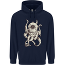 Steampunk Octopus Kraken Cthulhu Mens 80% Cotton Hoodie Navy Blue