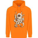 Steampunk Octopus Kraken Cthulhu Mens 80% Cotton Hoodie Orange