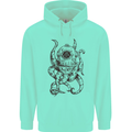 Steampunk Octopus Kraken Cthulhu Mens 80% Cotton Hoodie Peppermint