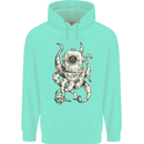Steampunk Octopus Kraken Cthulhu Mens 80% Cotton Hoodie Peppermint